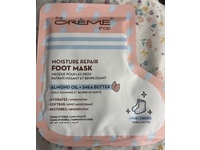 The Creme Shop Moisture Repair Foot Mask, Almond Oil + Shea Butter, 0.49 oz/14 g, 1 Pair - thumbnail 2