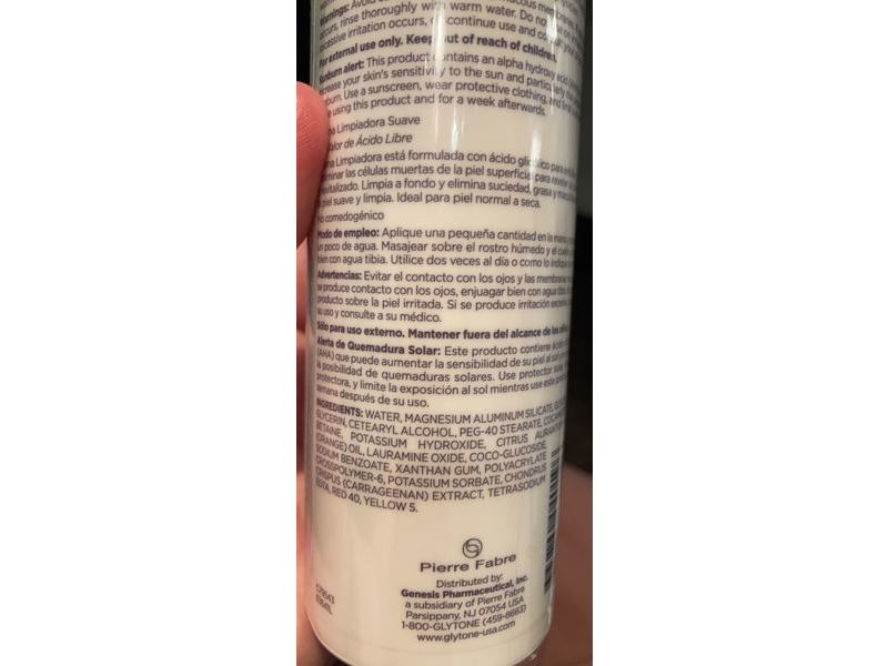 Glytone Mild Cream Cleanser, 6.7 fl oz/200 mL