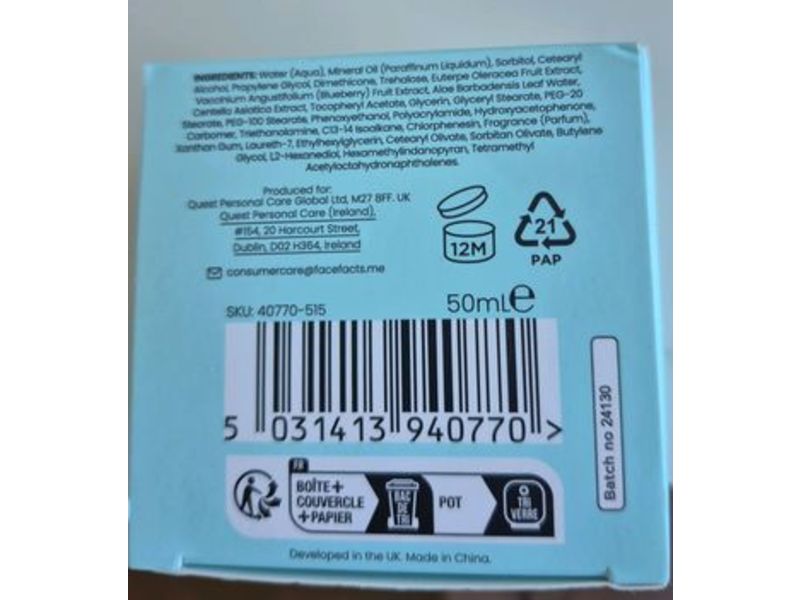 Facefacts Overnight Renew Restoring Night Cream, 1.6 fl oz/50 mL