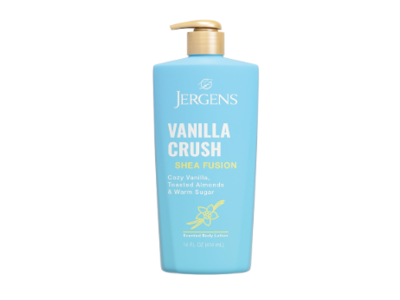 Jergens Shea Fusion Scented Body Lotion, Vanilla Crush, 14 fl oz/414 mL