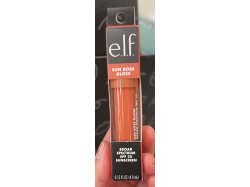 e.l.f. Sun Boss Gloss, SPF 25, Peachy Kween, 0.13 fl oz/4.0 mL