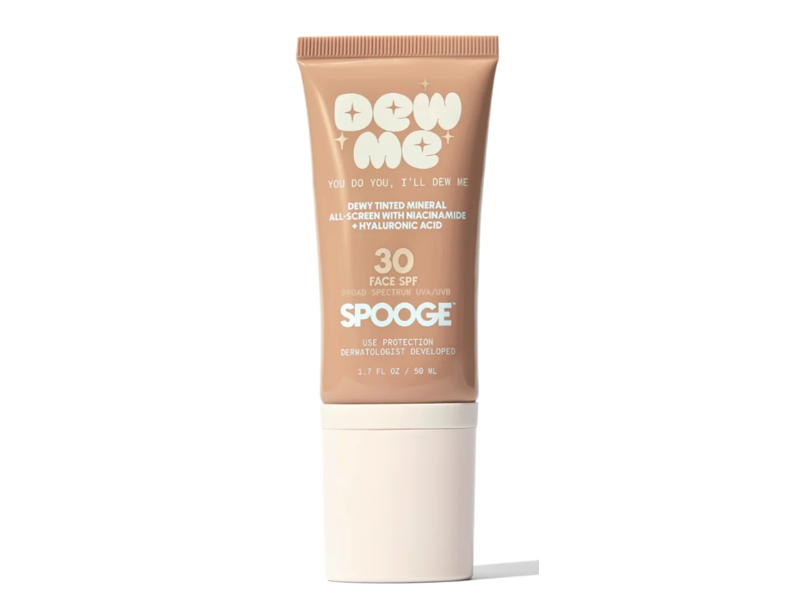 Spooge Dew Me Dewy Tinted Mineral All-Screen, SPF 30, 1.7 fl oz/50 mL