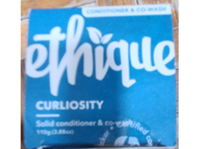 Ethique Solid Conditioner & Co-Wash, Curliosity, 3.88 oz/110 g