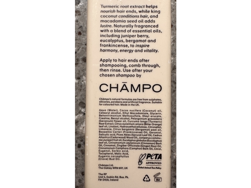 Champo Kapha Balancing Conditioner, 9.2 fl oz/260 mL