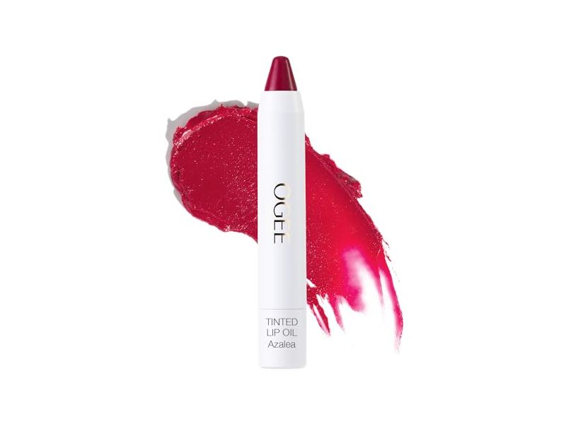Ogee Hydraganics Tinted Sculpted Lip Oil, Azalea, 0.11 oz/3 g