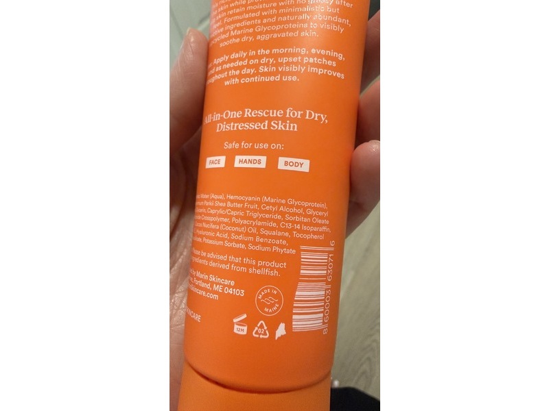 Marin Soothing Hydration cream, Marine Glycoproteins, 4 oz/118 mL