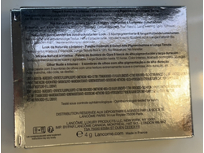 Lancome Hypnose Eyeshadow Palette, 01 French Nude, 0.14 oz/4 g