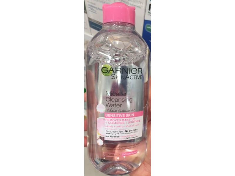 Garnier Skin Active Micellar Cleansing Water, Sensitive Skin, 400 mL