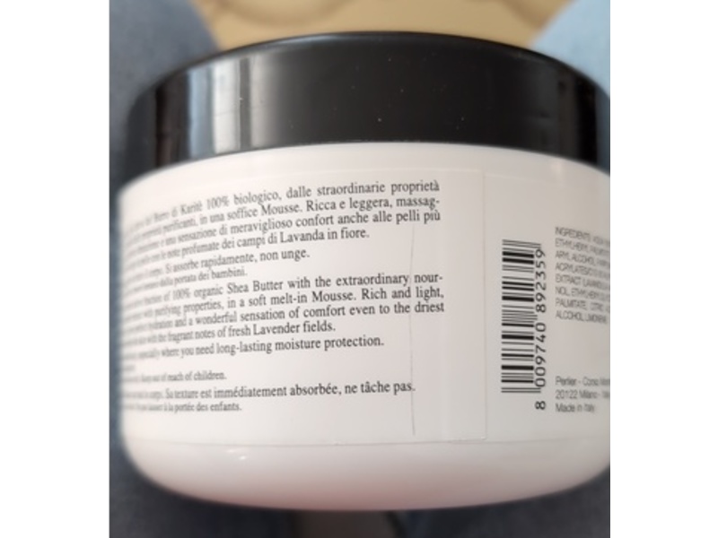 Perlier Intensive Nurturing Body Mousse, Shea Butter & Lavender, 13.5 fl oz/400 mL