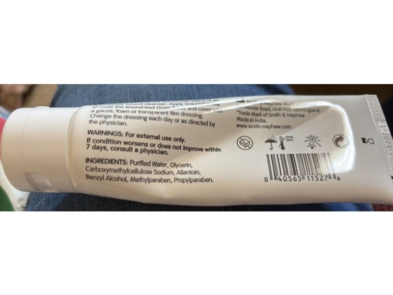 Smith & Nephew SoloSite Wound Gel, 3 oz/85 g