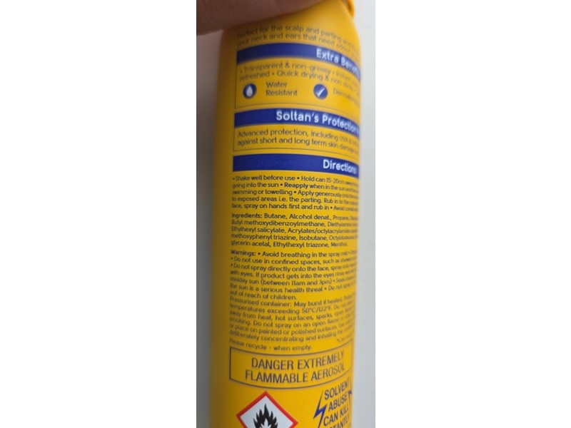 Boots Soltan Head & Scalp Clear & Cool Protect Suncare Mist, SPF 30, 100 mL