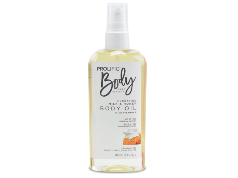 Prolific Body Care By Cuccio Hydrating Body Oil, Milk And Honey, 4 fl oz/118 mL
