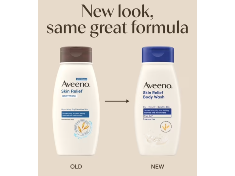 Aveeno Skin Relief Body Wash, 18 fl oz/532 mL