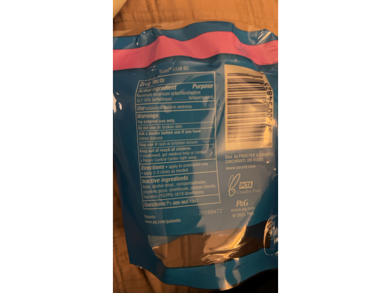 Secret Out Last Advanced Antiperspirant Deodorant, Complete Clean, 2.6 oz/73 g, Pack of 4