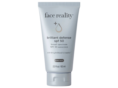 Face Reality Brilliant Defense Sunscreen, SPF 50, 2 fl oz/60 mL
