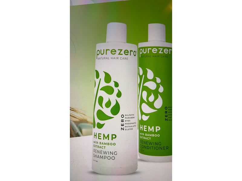 Purezero Renewing Shampoo Hemp & Bamboo Extract, 12 fl oz