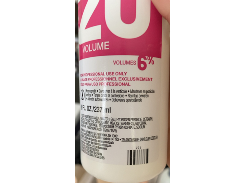 Redken Pro-Oxide Cream Developer, 20 Volume, 8 fl oz/237 mL