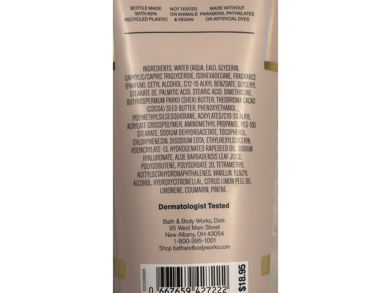 Bath & Body Works Ultimate Hydration Body Cream, Eau De Coconut, Shea Butter + Hyaluronic Acid, 8 oz/226 g