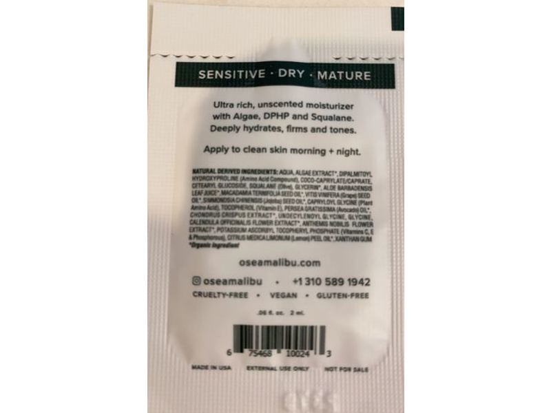 Osea Advanced Protection Cream, 0.6 fl oz