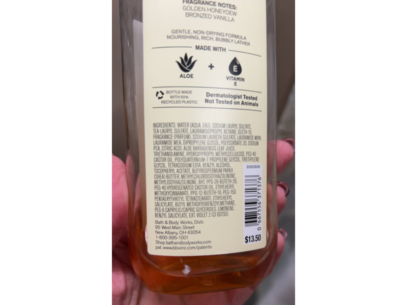 Bath & Body Works Summer Melody Shower Gel, Aloe + Vitamin E, 10 fl oz/295 mL