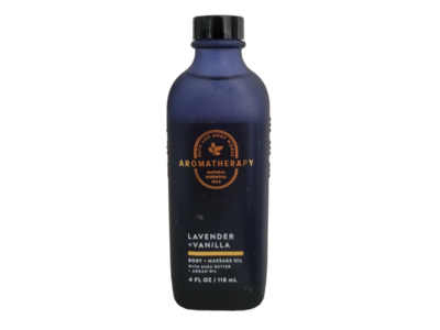 Bath & Body Works Aromatherapy Body + Massage Oil, Lavender + Vanilla, 4 fl oz/118 mL