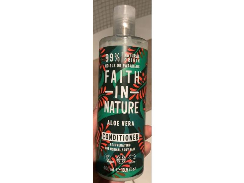 Faith In Nature Aloe Vera Conditioner, Normal & Dry Hair, 13.5 fl oz/400 ml