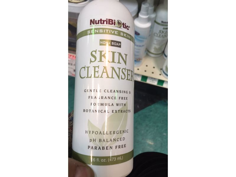 NutriBiotic Skin Cleanser Sensitive Skin, Fragrance Free, 16 fl oz