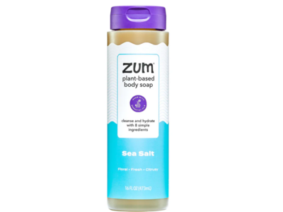 Zum Plant-Based Body Soap, Sea Salt, 16 fl oz/473 mL