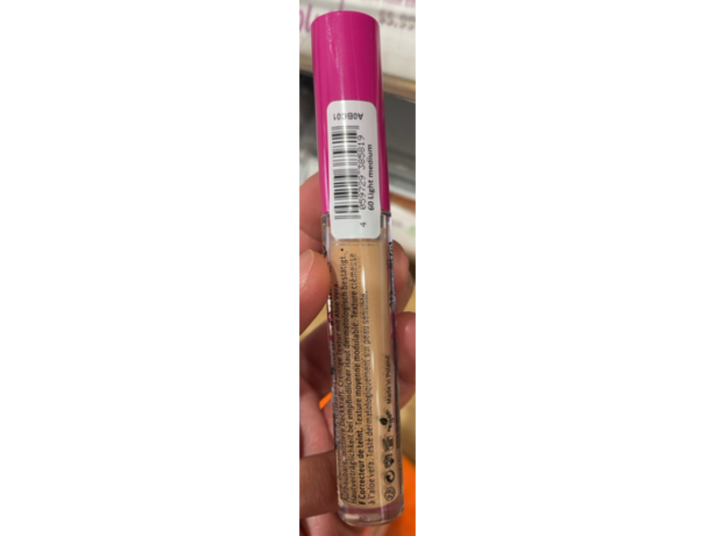 Essence Keep Me Covered Concealer, 60 Light Medium, 0.11 fl oz/3.5 mL