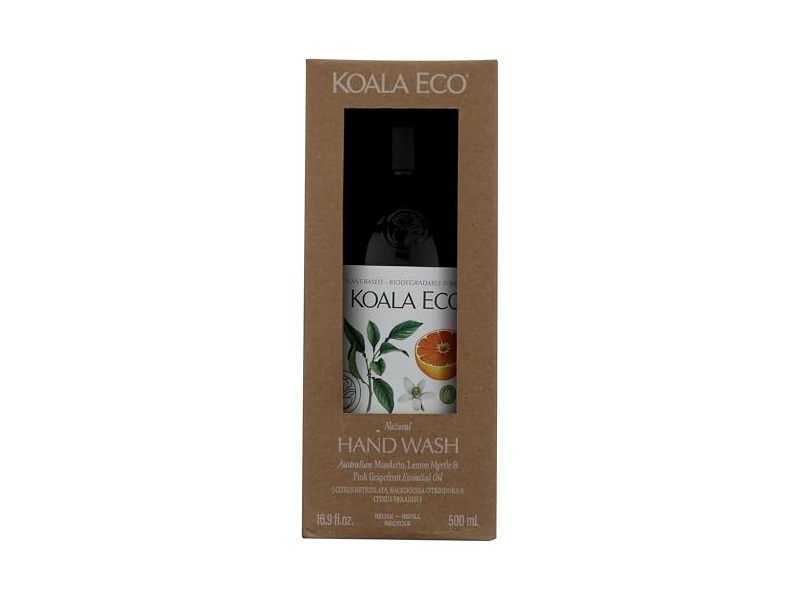 Koala Eco Hand Wash, Mandarin, Pink Grapefruit, Mandarin, & Lemon Myrtle, 16.9 fl oz/500 mL