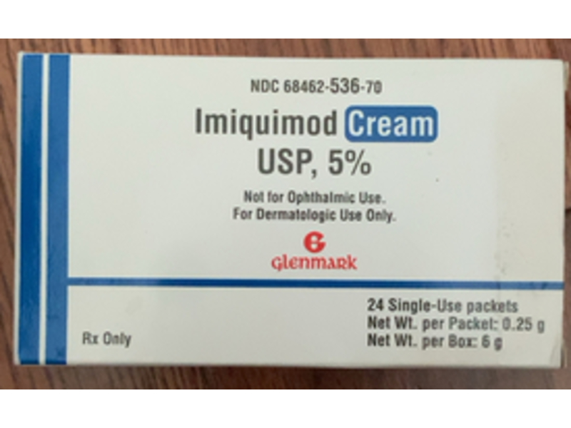 Imiquimod Cream Packets, 6 g, 24 Count, Glenmark (Rx)