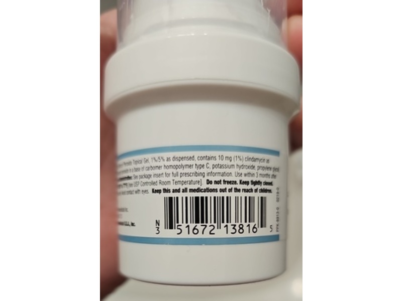 Taro Clindamycin And Benzoyl Peroxide Gel, 1%/5%, 50 g