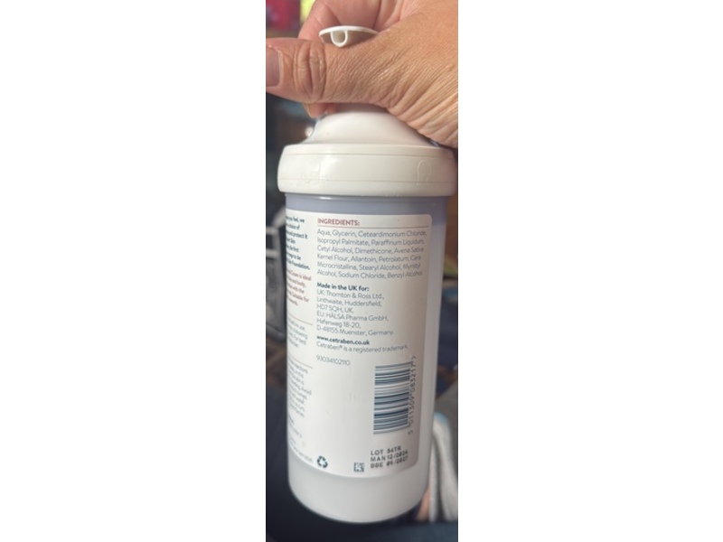 Cetraben Natural Oatmeal Cream, 475 g