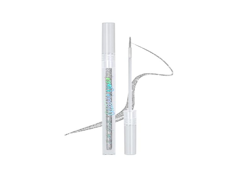 L.A. Girl On Cloud Nine Glitter Eyeliner, G97915 Silver Sparkles, 0.05 fl oz/1.4 mL
