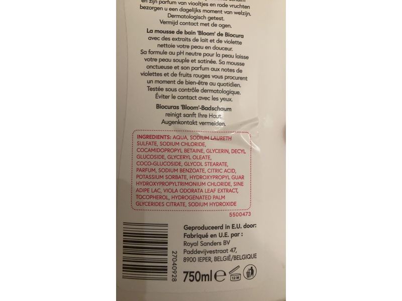 Biocura Caring Bath, Bloom, 750 mL