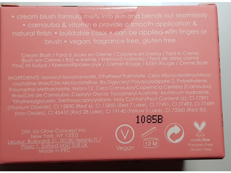 Winky Lux Cheeky Rose Cream Blush, Tea Time, 0.17 oz/4.8 g