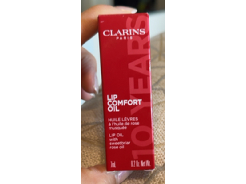 Clarins Lip Comfort Oil, Iconic Red, 0.2 oz/7 mL