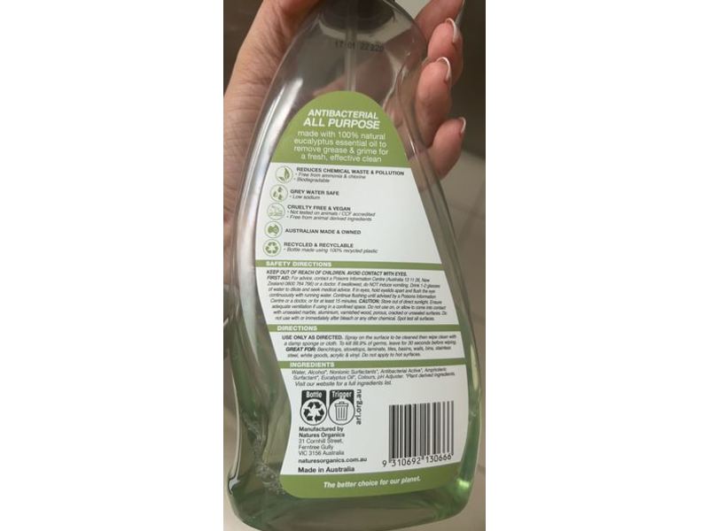 Earth Choice Anti Bacterial All Purpose Spray, 600 mL