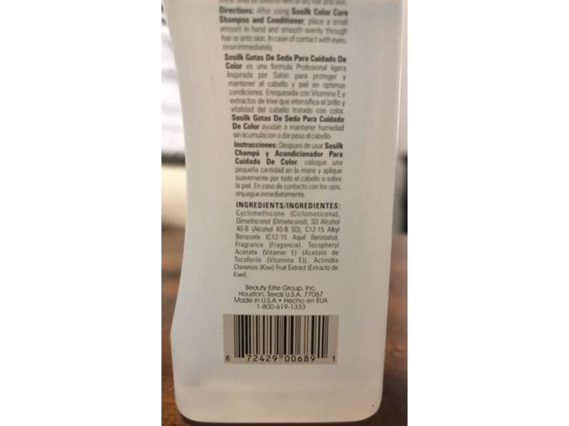 Bioplus Sosilk Color Care Silk Drops, 3 oz