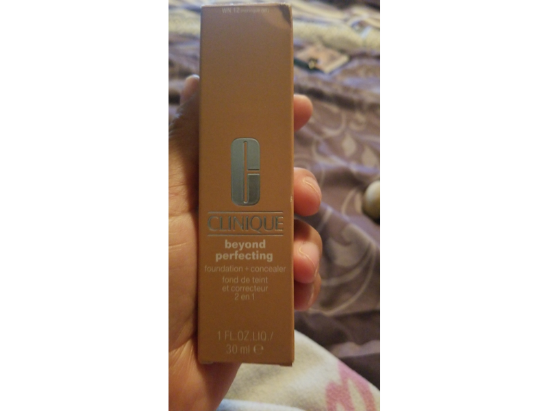 Clinique Beyond Perfecting Foundation + Concealer, WN 12 Meringue, 1 fl oz/30 mL