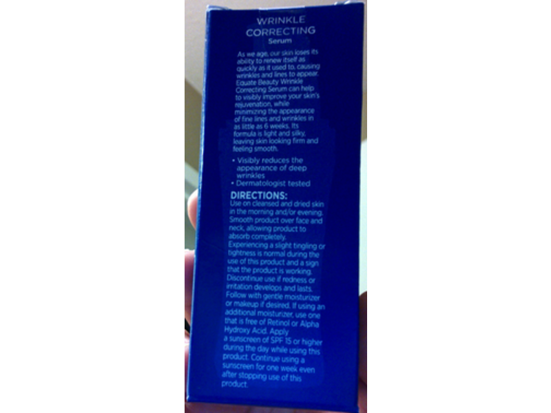 Equate Beauty Wrinkle Correcting Serum, 1 fl oz/30 mL