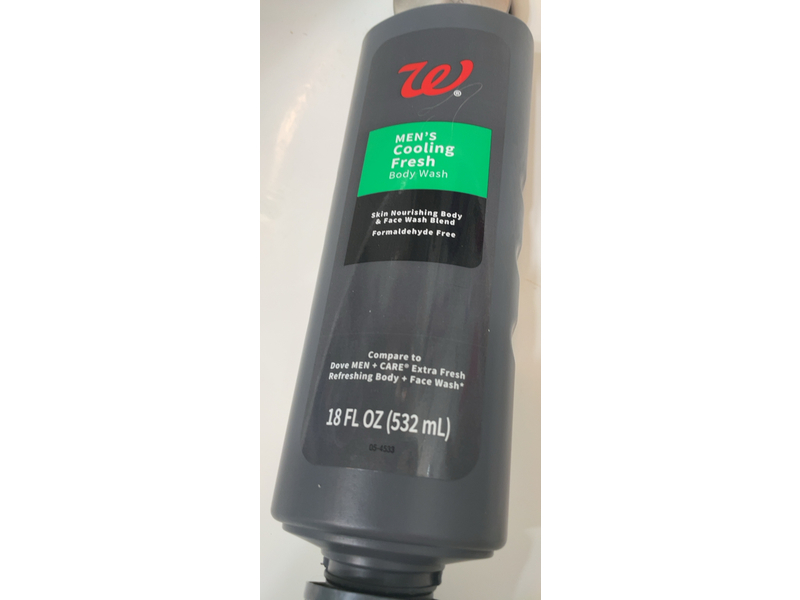 Walgreens Men's Body Wash, Cooling Fresh, 18 fl oz/532 mL