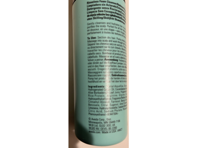 Aveda Foam Reset No-Rinse Hydrating Hair Cleanser, 5 fl oz/150 mL
