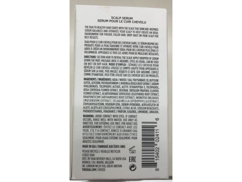 OUAI Scalp Serum, 2 fl oz/60 mL
