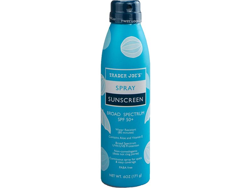 Trader Joe's Sunscreen Spray, SPF 50, 6 oz / 171 g Ingredients and Reviews