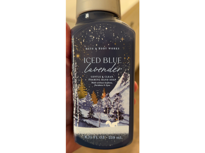 Bath & Body Works Iced Blue Gentle & Clean Foaming Hand Soap, Lavender, 8.75 fl oz/259 mL