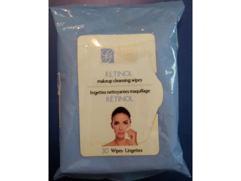 Global Beauty Care Makeup Cleansing Wipes, Retinol, 30 Count, Pack Of 2