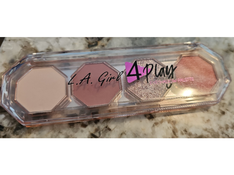 L.A. Girl 4 Play Eyeshadow Palette, Feel Good, 0.11 oz/3.2 g