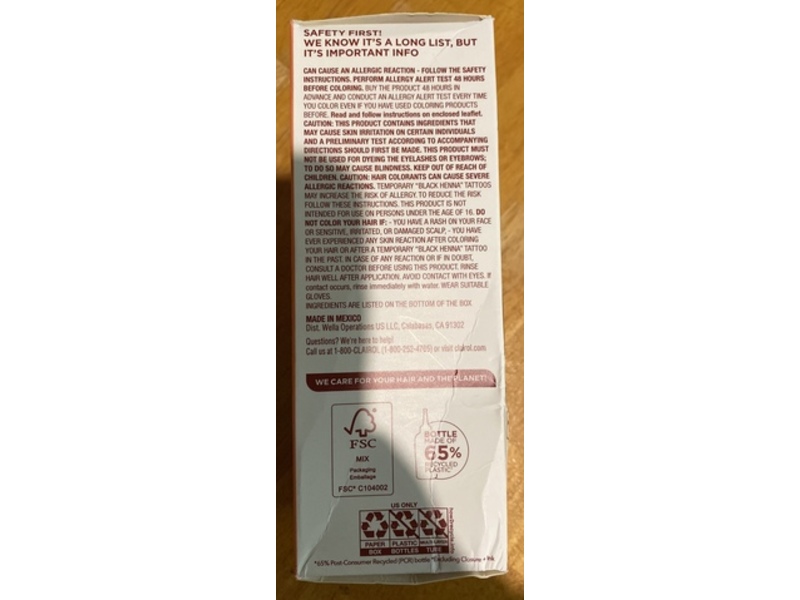 Clairol Textures & Tones Permanent Moisture-Rich Color, 1N Natural Black, 1 Application