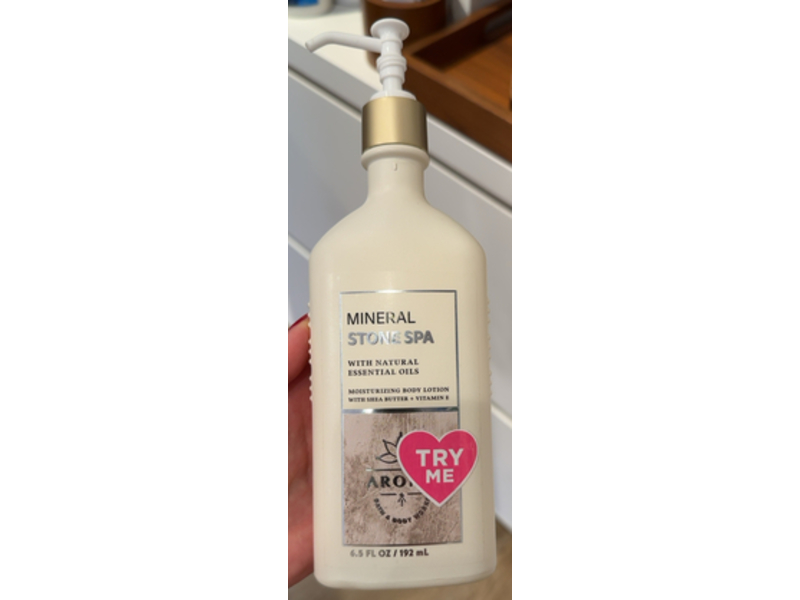 Bath & Body Works Moisturizing Body Lotion, Mineral Stone Spa, 6.5 fl oz/192 mL